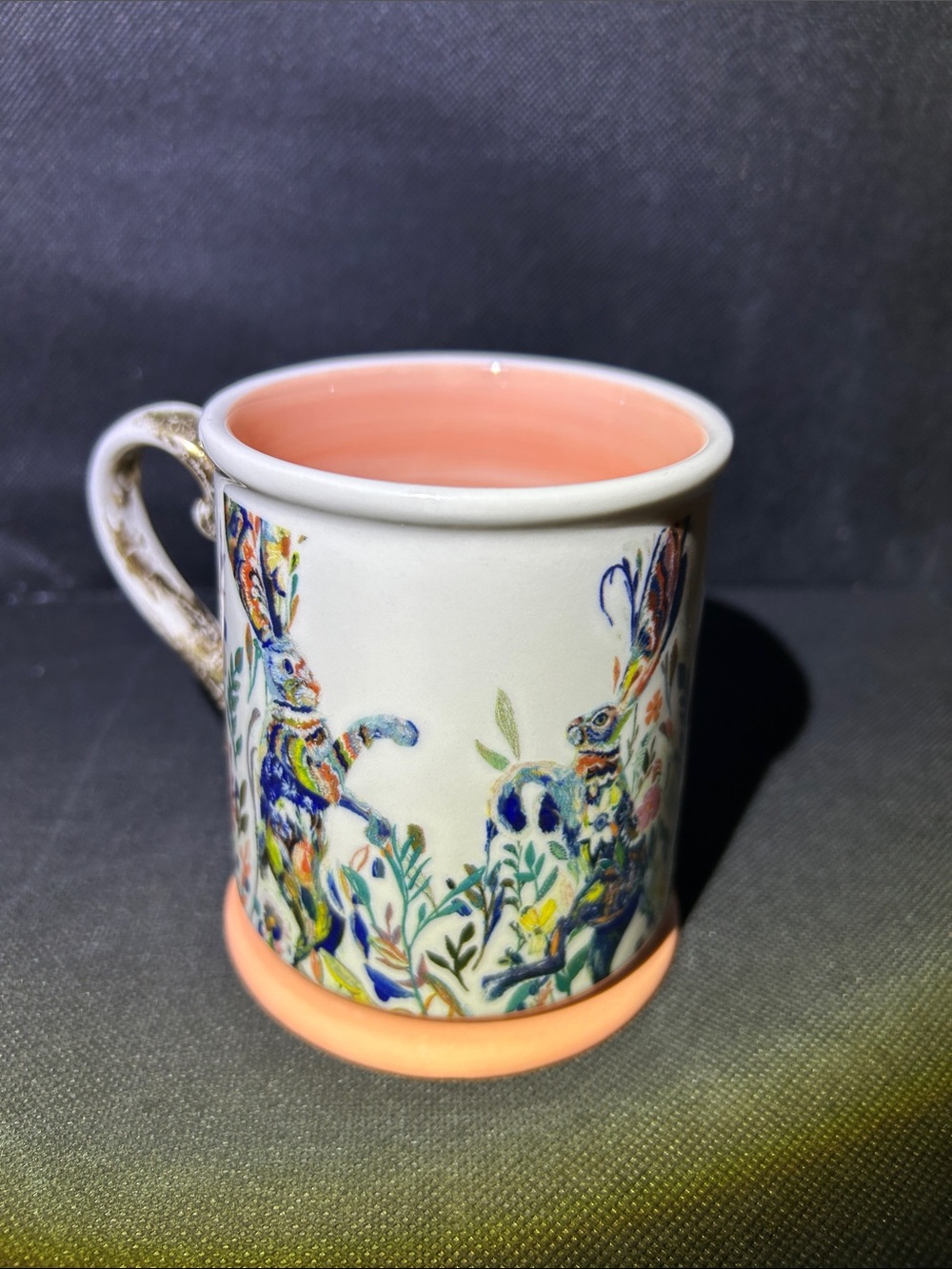 Starla M. Halfmann Dancing Hares Coffee Mug. - Picture 6 of 12